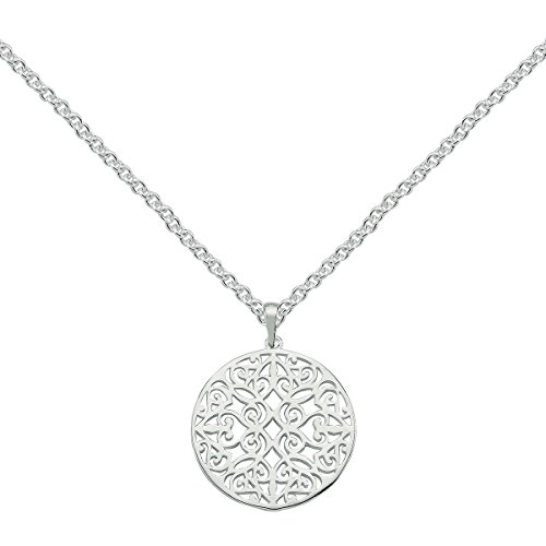 Vinani Anhänger Mandala Yantra Yoga glänzend mit Fiorentina Kette 50 cm Sterling Silber 925 Kette Italien 2ALF-F560 Vinani Anhänger Mandala Yantra Yoga glänzend mit Fiorentina Kette 50 cm Sterling Silber 925 Kette Italien 2ALF-F560 von Vinani