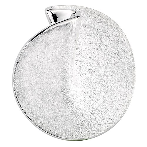 Vinani Damen Anhänger für Ketten - Kreis Design rund elegant gebürstet - 925 Sterling Silber für Frauen - 2ARG-EZ von Vinani