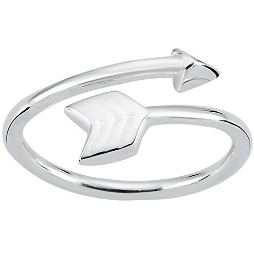 Vinani Design Ring Amor Pfeil rund glänzend gedreht 925 Sterling Silber Größe 64 (20.4) 2RAF64 von Vinani