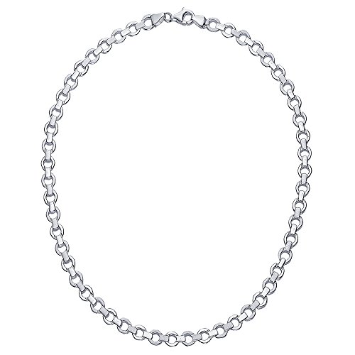 Vinani Kollier Glieder Kette massiv mattiert glänzend 45 cm Sterling Silber 925 Halskette Collier Italien 2KOB von Vinani