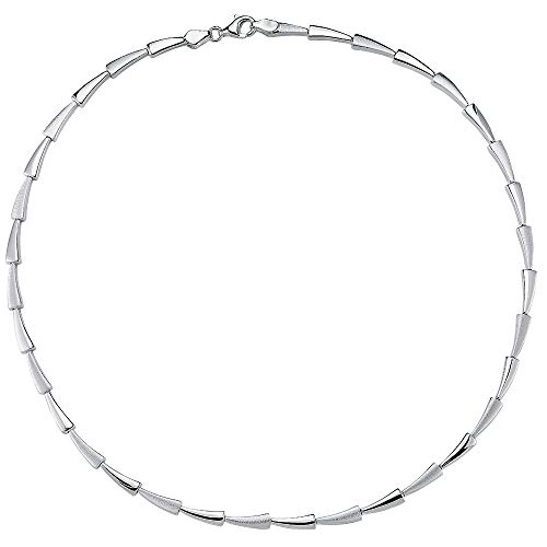 Vinani Kollier klassisch mattiert glänzend 925 Sterling Silber Collier 2KAB von Vinani