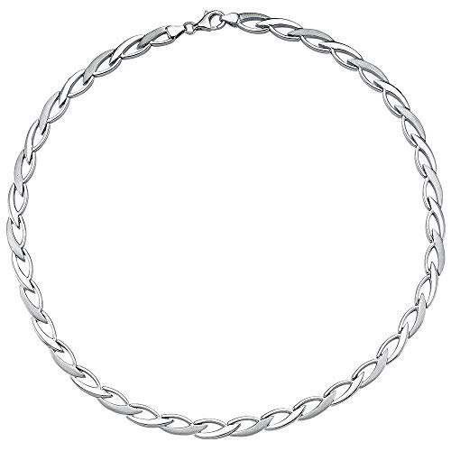 Vinani Kollier klassisch mattiert glänzend 925 Sterling Silber Collier 2KAO von Vinani