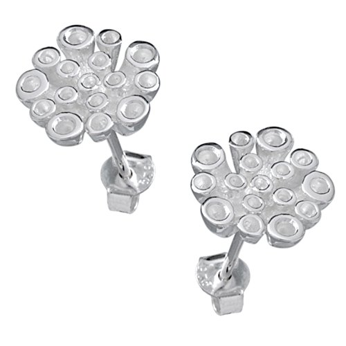 Vinani Ohrstecker Unterwasserblume Sterling Silber 925 Blume Ohrringe OUB von Vinani