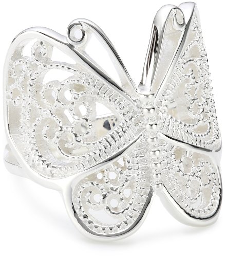 Vinani Ring Schmetterling Paisley glänzend Sterling Silber 925 Größe 56 (17.8) RSL56 von Vinani