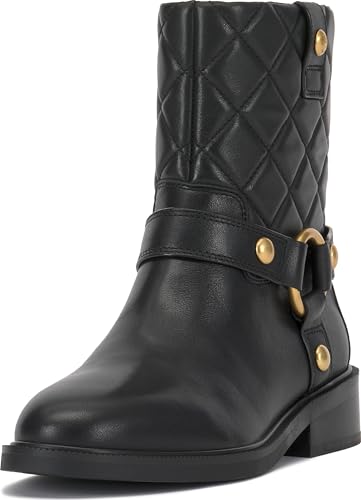 Vince Camuto Damen Amais-q Halblange Stiefel, Schwarz (gesteppt), 43 EU von Vince Camuto