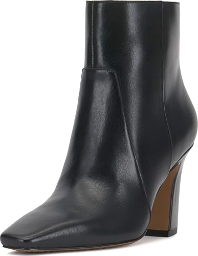 Vince Camuto Damen Bayla Stiefelette, Schwarz Leder, 43 EU von Vince Camuto
