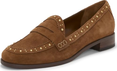 Vince Camuto Damen Camdyn Flacher Slipper, Burnt Sugar Suede, 35 EU von Vince Camuto