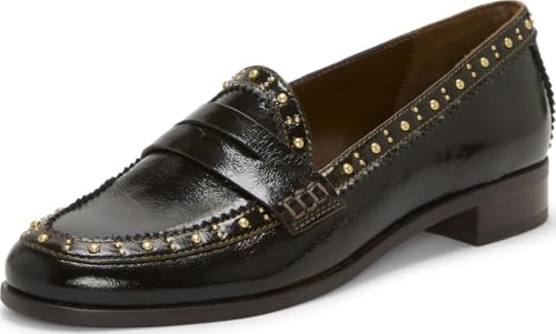 Vince Camuto Damen Camdyn Flacher Slipper, Sigaro Distressed Leather, 36 EU von Vince Camuto