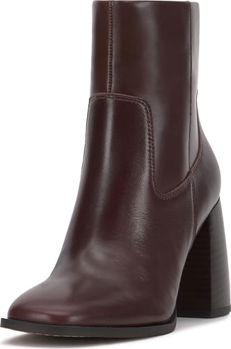 Vince Camuto Damen Dayana Stiefelette, Reichhaltiges Mahagoni-Leder, 39.5 EU von Vince Camuto