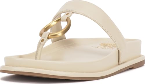Vince Camuto Damen Genri Schiebe-Sandalen, Panna Creme Leder, 35 EU von Vince Camuto