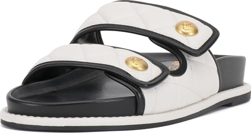 Vince Camuto Damen Graysin Schiebe-Sandalen, Bianco Leather, 35 EU Vince Camuto Damen Graysin Schiebe-Sandalen, Bianco Leather, 35 EU von Vince Camuto