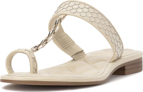 Vince Camuto Damen Lexiea Flache Sandale, Panna Creme, 37.5 EU von Vince Camuto