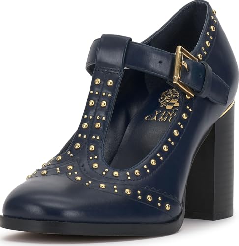 Vince Camuto Damen Maris Pumps, Dunkelblaues Leder, 40 EU von Vince Camuto
