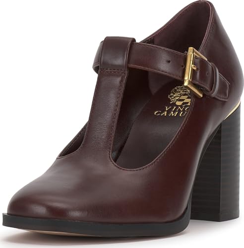Vince Camuto Damen Micha Pumps, Reichhaltiges Mahagoni-Leder, 37 EU von Vince Camuto