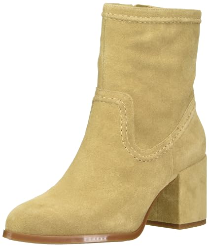 Vince Camuto Damen Pailey Stiefel mit Blockabsatz und mittlerer Wade, Neue Tortilla, 43 EU von Vince Camuto