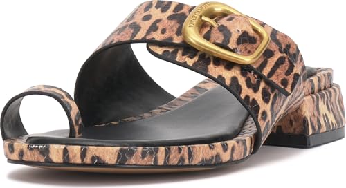 Vince Camuto Damen Ranista Sandale mit Absatz, Leder mit Leopardenmuster, 35 EU von Vince Camuto