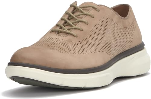 Vince Camuto Herren Talmai Sneaker, Light Taupe, 46 EU von Vince Camuto