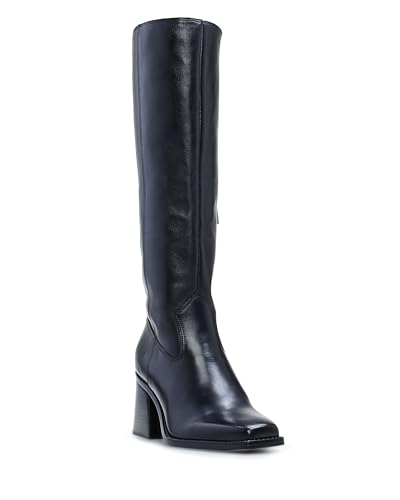 Vince Camuto Sangeti Damen-Stiefel, gestapelter Absatz, kniehoch, breit, Waden-Stiefel, modisch, Schwarze breite Wade, 41 EU Vince Camuto Sangeti Damen-Stiefel, gestapelter Absatz, kniehoch, breit, Waden-Stiefel, modisch, Schwarze breite Wade, 41 EU von Vince Camuto