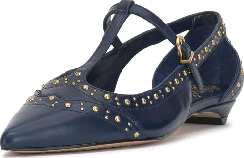 Vince Camuto Valkie Pantoletten für Damen, Dunkelblaues Leder, 37 EU Vince Camuto Valkie Pantoletten für Damen, Dunkelblaues Leder, 37 EU von Vince Camuto