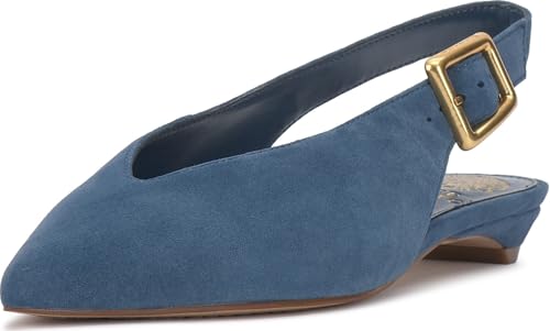 Vince Camuto Valther Pantoletten für Damen, Blaues Wildleder, 39 EU Vince Camuto Valther Pantoletten für Damen, Blaues Wildleder, 39 EU von Vince Camuto