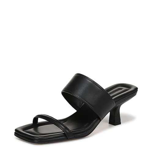 Vince Damen Cora Schiebe-Sandalen, Schwarz Leder, 38 EU Vince Damen Cora Schiebe-Sandalen, Schwarz Leder, 38 EU von Vince