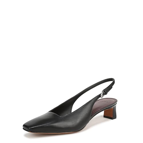 Vince Damen Hart Pump, Schwarz Leder, 42 EU von Vince