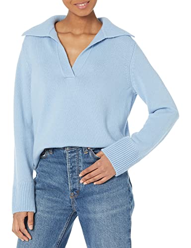 Vince Damen Johny Collar Easy Sweater, Gezeiten, X-Klein von Vince