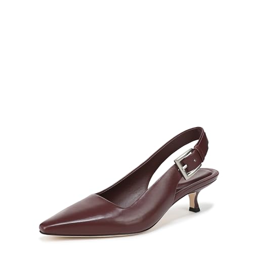 Vince Damen Shasta Pumps, Deep Cherry Leather, 39.5 EU von Vince