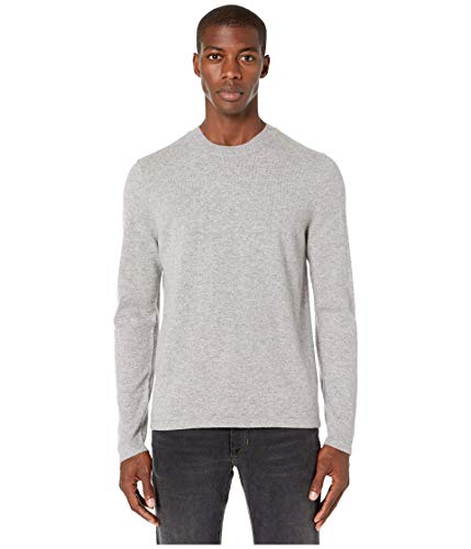 Vince Herren Cashmere Crew Smokinghemd, Meliert, Grau, XL von Vince