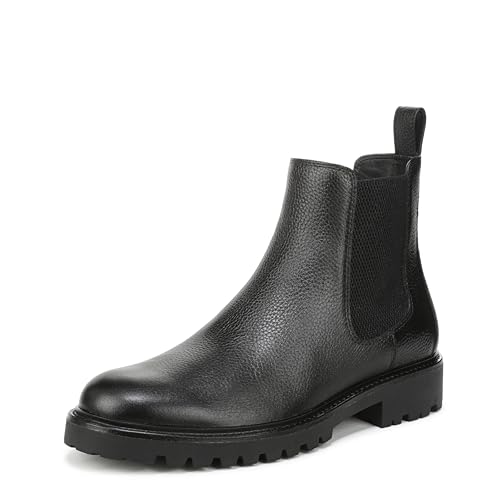 Vince Herren Dave Mode-Stiefel, Schwarz Leder, 45 EU Vince Herren Dave Mode-Stiefel, Schwarz Leder, 45 EU von Vince