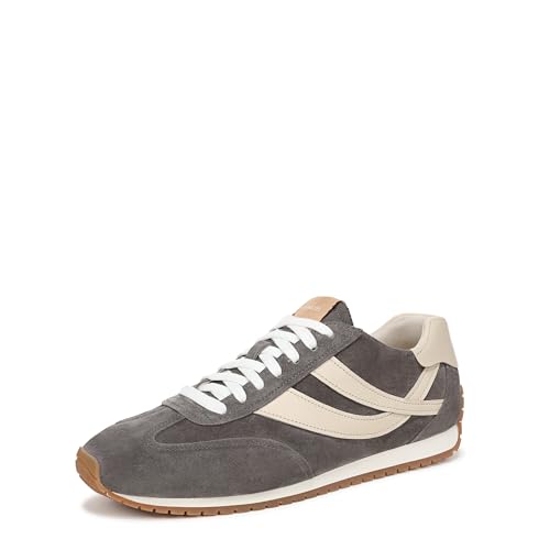 Vince Herren Oasis Runner-m Sneaker, Rindgrau/Moonlight Leder, 45 EU von Vince