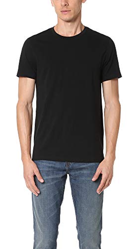 Vince Men's Favorite Pima Cotton Short-Sleeve Crew-Neck T-Shirt, Black, X-Large von Vince