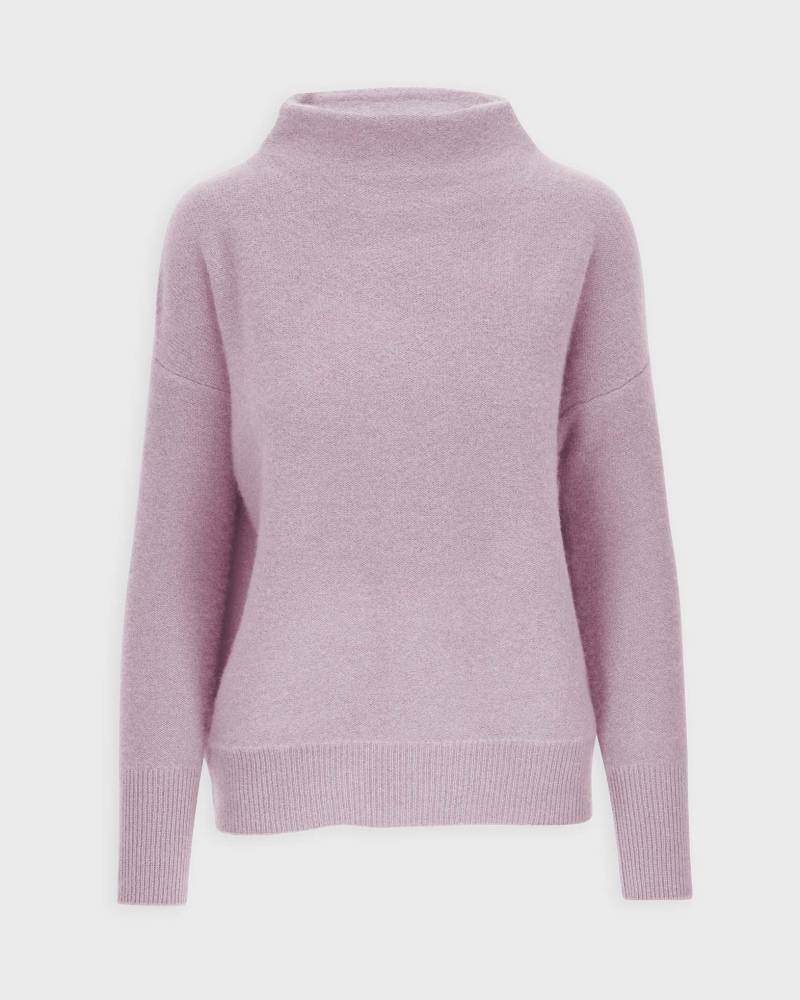 Vince Sweater Boiled Funnel Pullover Cashmere Stone von Vince