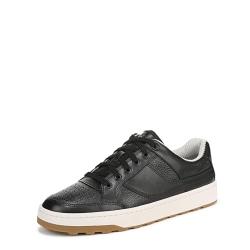 Vince Wilder Court Herren-Sneaker, Schwarz Leder, 43 EU von Vince