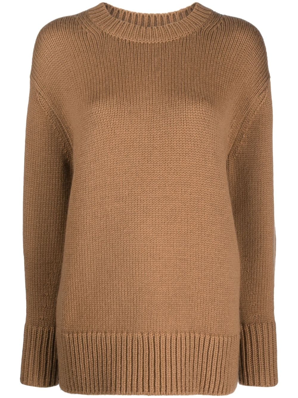 Vince Gerippter Pullover - Braun von Vince