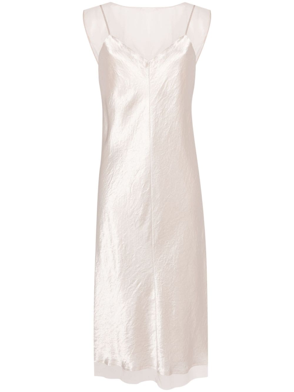 Vince satin midi slip dress - Nude von Vince