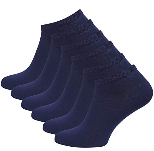 Vincent Creation 6 Paar BAMBUS Sneaker Socken, marine, Gr. 39-42 von Vincent Creation