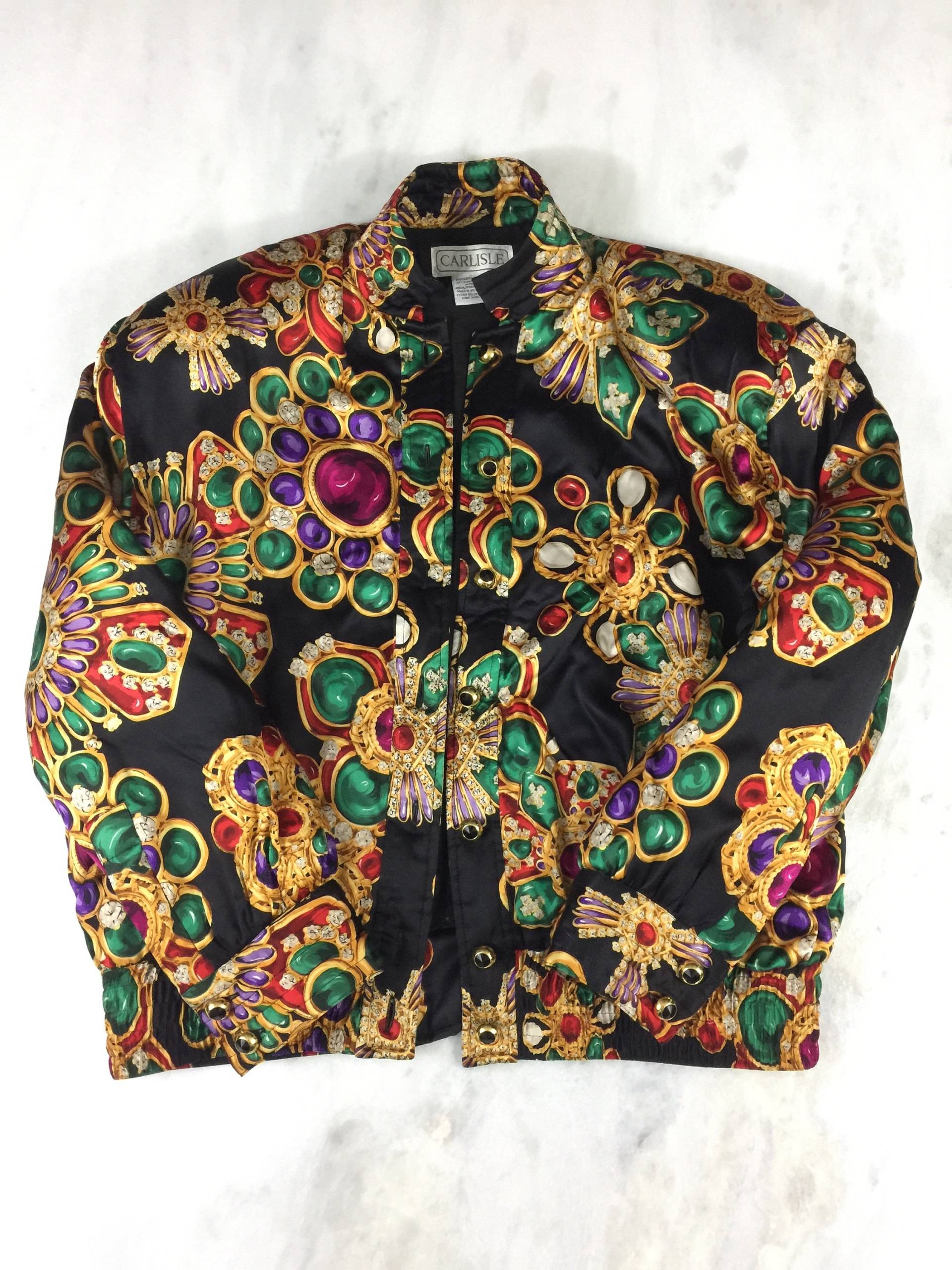 Vintage Seidendruck Carlisle Bomberjacke Vintage Seidendruck Carlisle Bomberjacke von VincentStVintage