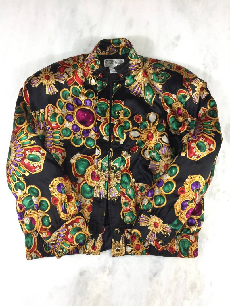 Vintage Seidendruck Carlisle Bomberjacke Vintage Seidendruck Carlisle Bomberjacke von VincentStVintage