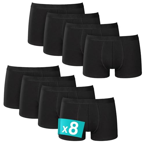 Vincenzo Bellini Herren Boxershorts Premium - Made in EU - Ohne kratzenden Zettel - Atmungsaktive Herren Unterwäsche (8er & 12er Pack) (XL, Regular, Regular, Schwarz komplett 12er) von Vincenzo Bellini