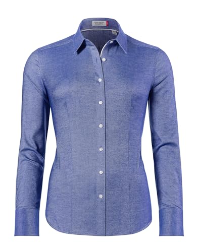 Vincenzo Boretti Bluse, modern-fit/leicht tailliert, Hemdkragen, Soft Oxford - bügelleicht blau 38 Vincenzo Boretti Bluse, modern-fit/leicht tailliert, Hemdkragen, Soft Oxford - bügelleicht blau 38 von Vincenzo Boretti