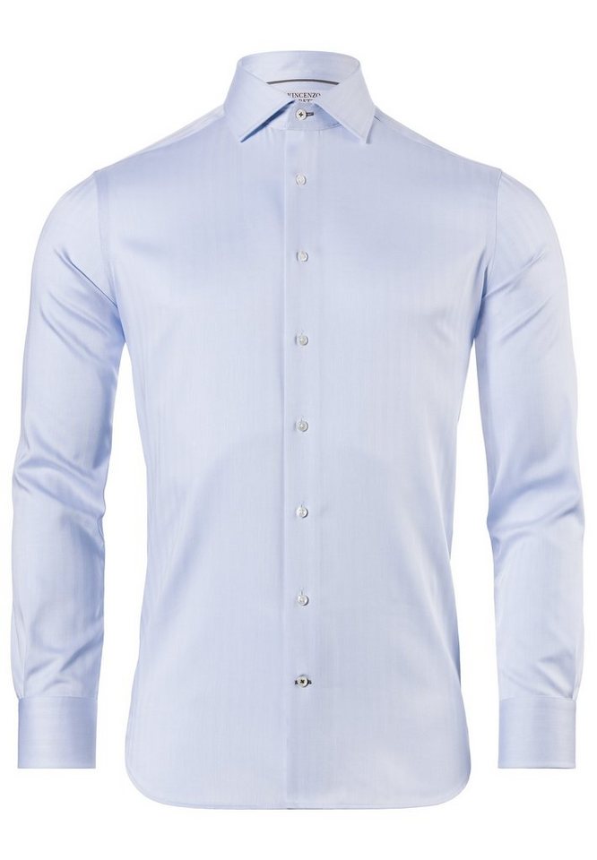 Vincenzo Boretti Businesshemd gerader Schnitt bügelfrei Fischgrat von Vincenzo Boretti