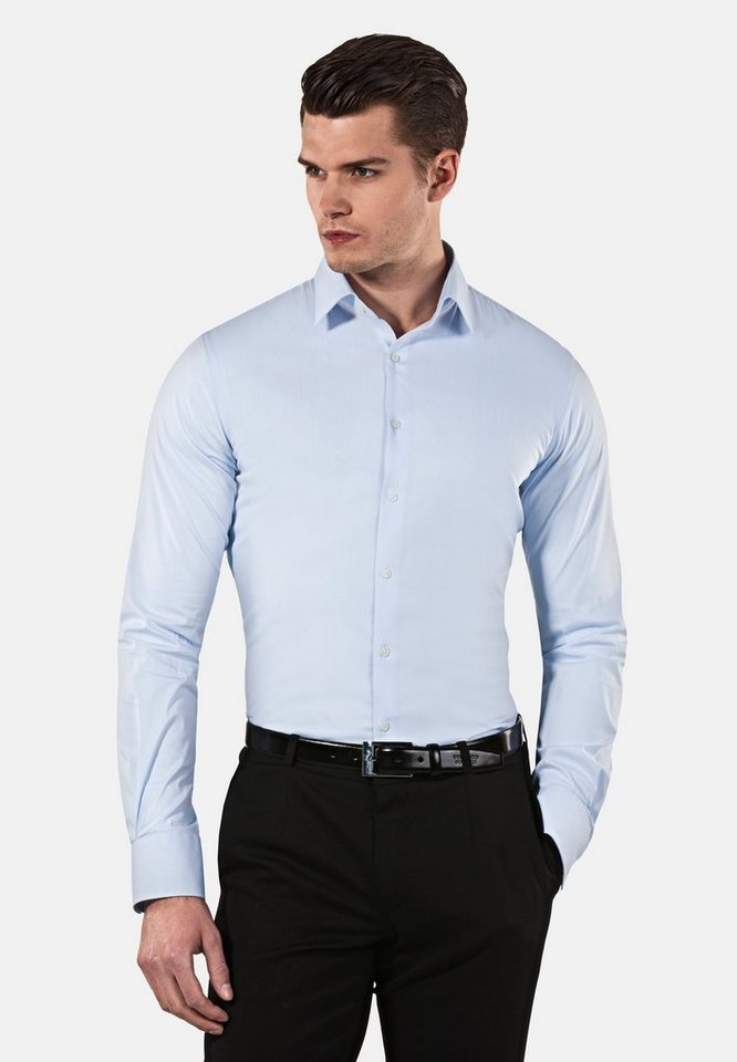 Vincenzo Boretti Businesshemd super tailliert stretch von Vincenzo Boretti