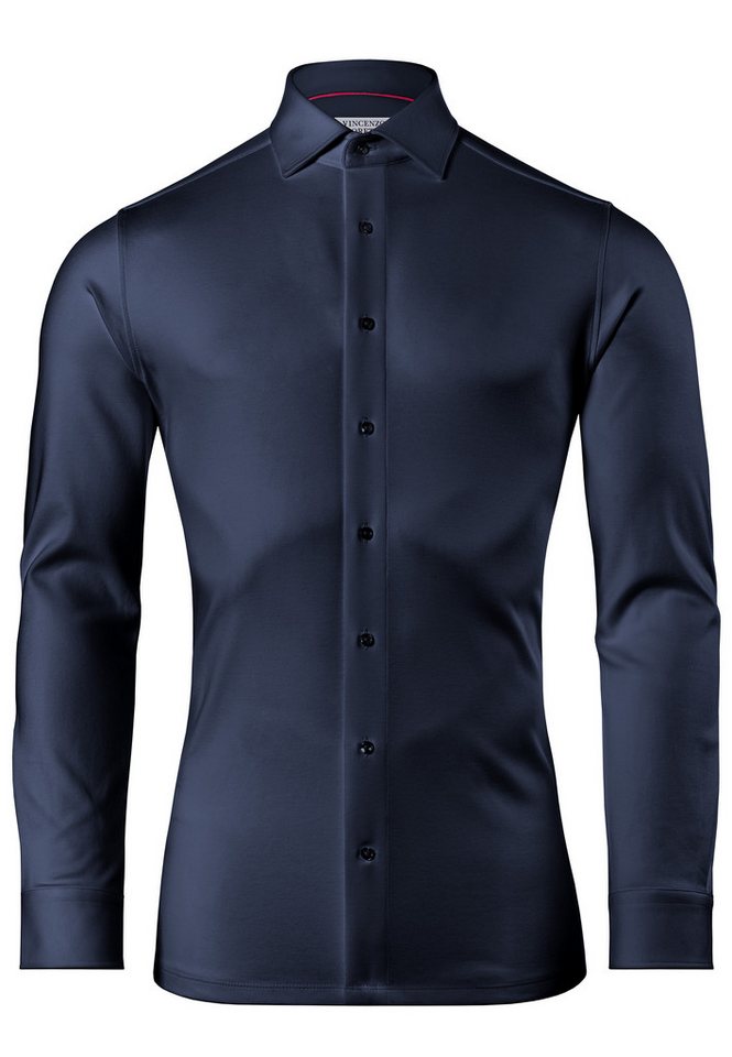 Vincenzo Boretti Businesshemd tailliert bügelfrei Jersey von Vincenzo Boretti