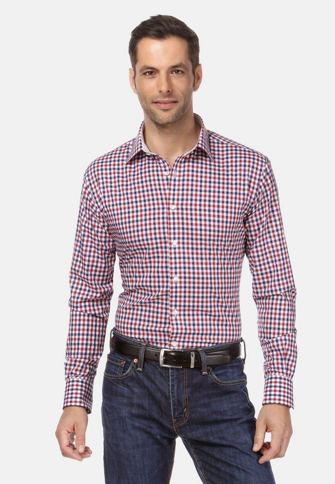 Vincenzo Boretti Businesshemd tailliert bügelfrei von Vincenzo Boretti