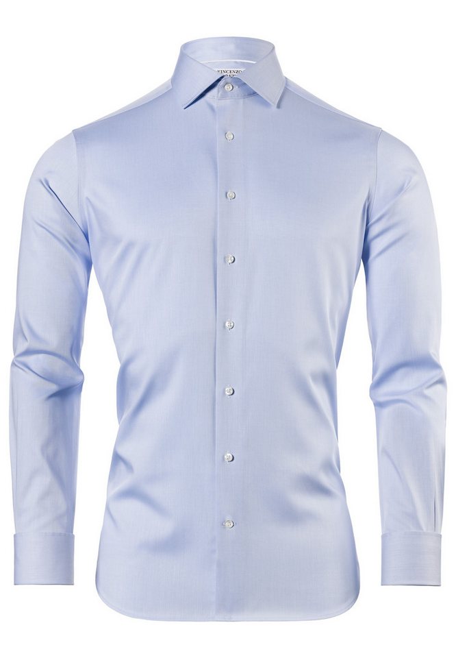 Vincenzo Boretti Businesshemd tailliert super bügelfrei Umschlagmanschette von Vincenzo Boretti