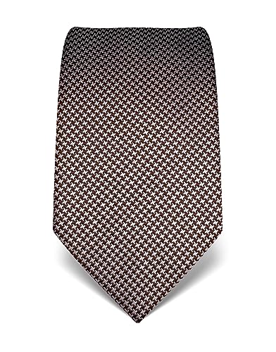 Vincenzo Boretti Herren Krawatte reine Seide Hahnentritt Muster edel Männer-Design zum Hemd mit Anzug für Business Hochzeit 8 cm schmal/breit dunkelbraun Vincenzo Boretti Herren Krawatte reine Seide Hahnentritt Muster edel Männer-Design zum Hemd mit Anzug für Business Hochzeit 8 cm schmal/breit dunkelbraun von Vincenzo Boretti