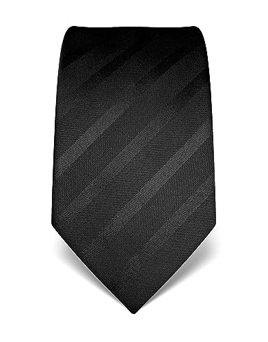 Vincenzo Boretti Herren Krawatte reine Seide Ton in Ton gestreift edel Männer-Design zum Hemd mit Anzug für Business Hochzeit 8 cm schmal/breit schwarz Vincenzo Boretti Herren Krawatte reine Seide Ton in Ton gestreift edel Männer-Design zum Hemd mit Anzug für Business Hochzeit 8 cm schmal/breit schwarz von Vincenzo Boretti