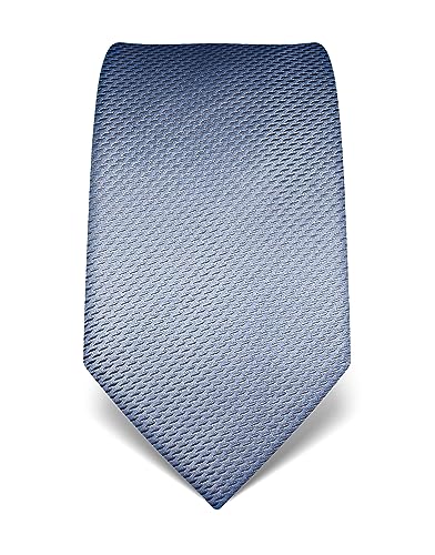 Vincenzo Boretti Herren Krawatte reine Seide gemustert edel Männer-Design zum Hemd mit Anzug für Business Hochzeit 8 cm schmal/breit hellblau von Vincenzo Boretti