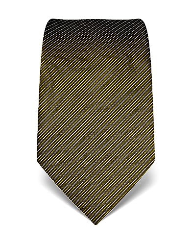 Vincenzo Boretti Herren Krawatte reine Seide gestreift edel Männer-Design zum Hemd mit Anzug für Business Hochzeit 8 cm schmal/breit grün von Vincenzo Boretti